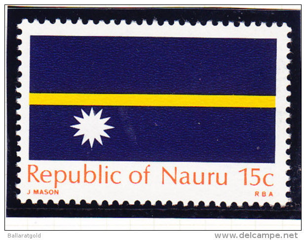 Nauru 1969 Independence Flag - Fine Used & MH - Nauru