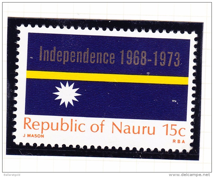 Nauru 1973 Independence Flag - Fine Used & MH - Nauru