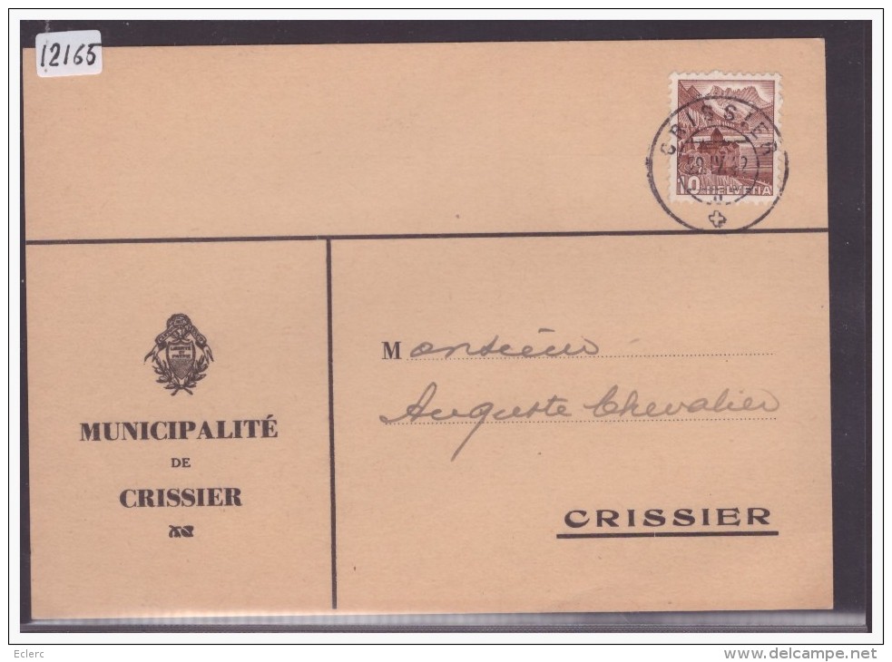 FORMAT 10x15 Cm - DISTRICT DE LAUSANNE - MUNICIPALITE DE CRISSIER - TB - Crissier