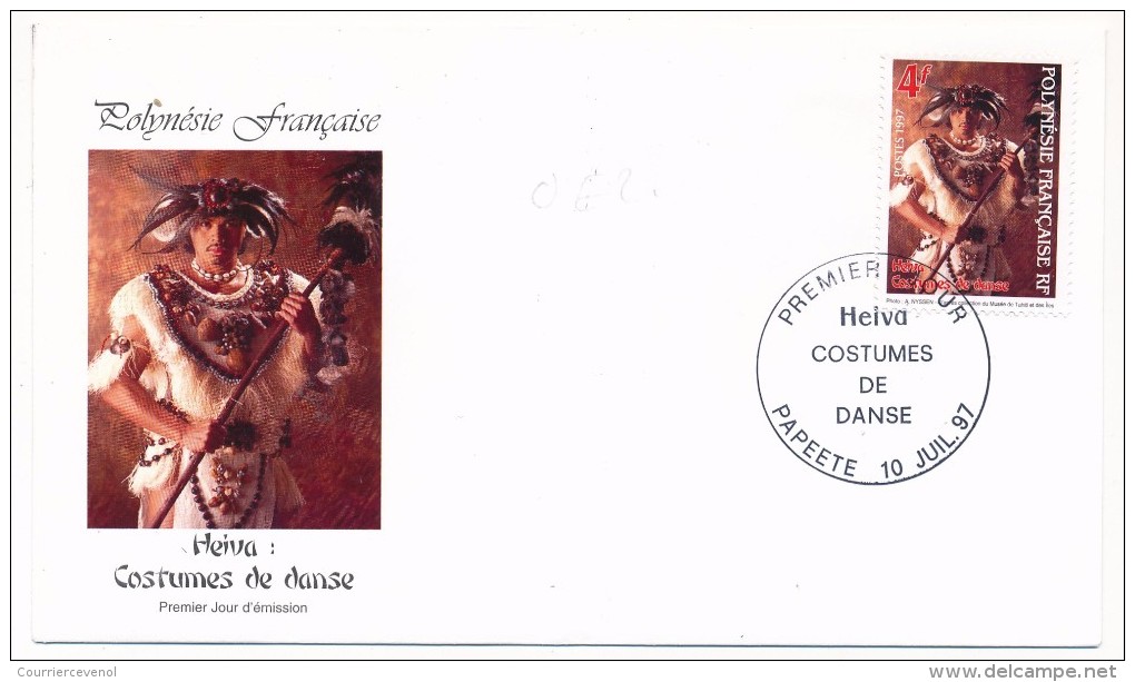 POLYNESIE FRANCAISE - 3 FDC - HEIVA Costumes De Danse - 1997 - FDC