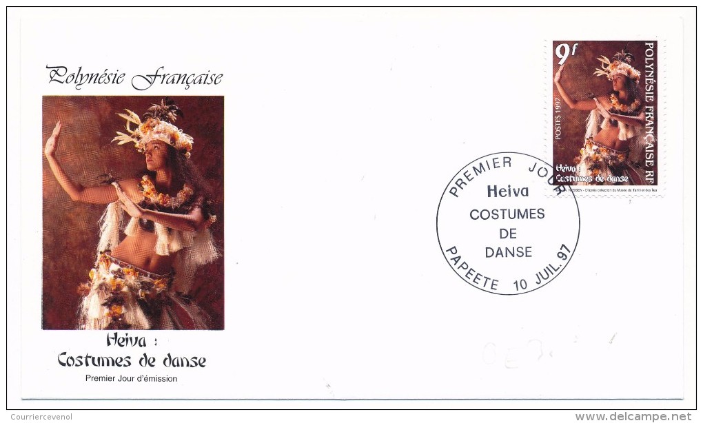 POLYNESIE FRANCAISE - 3 FDC - HEIVA Costumes De Danse - 1997 - FDC