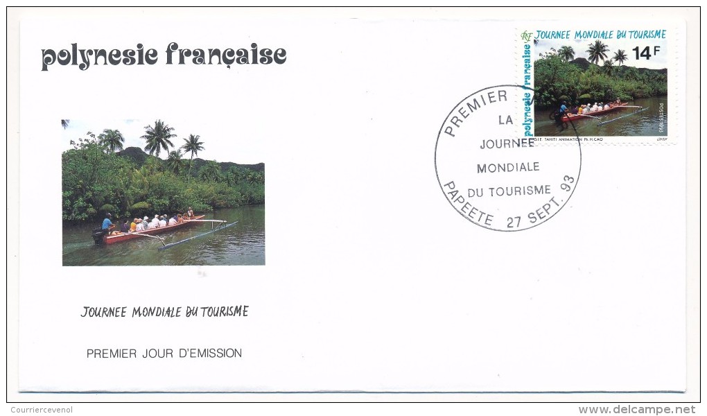 POLYNESIE FRANCAISE - 3 FDC - Année Mondiale Du Tourisme - 1993 - FDC