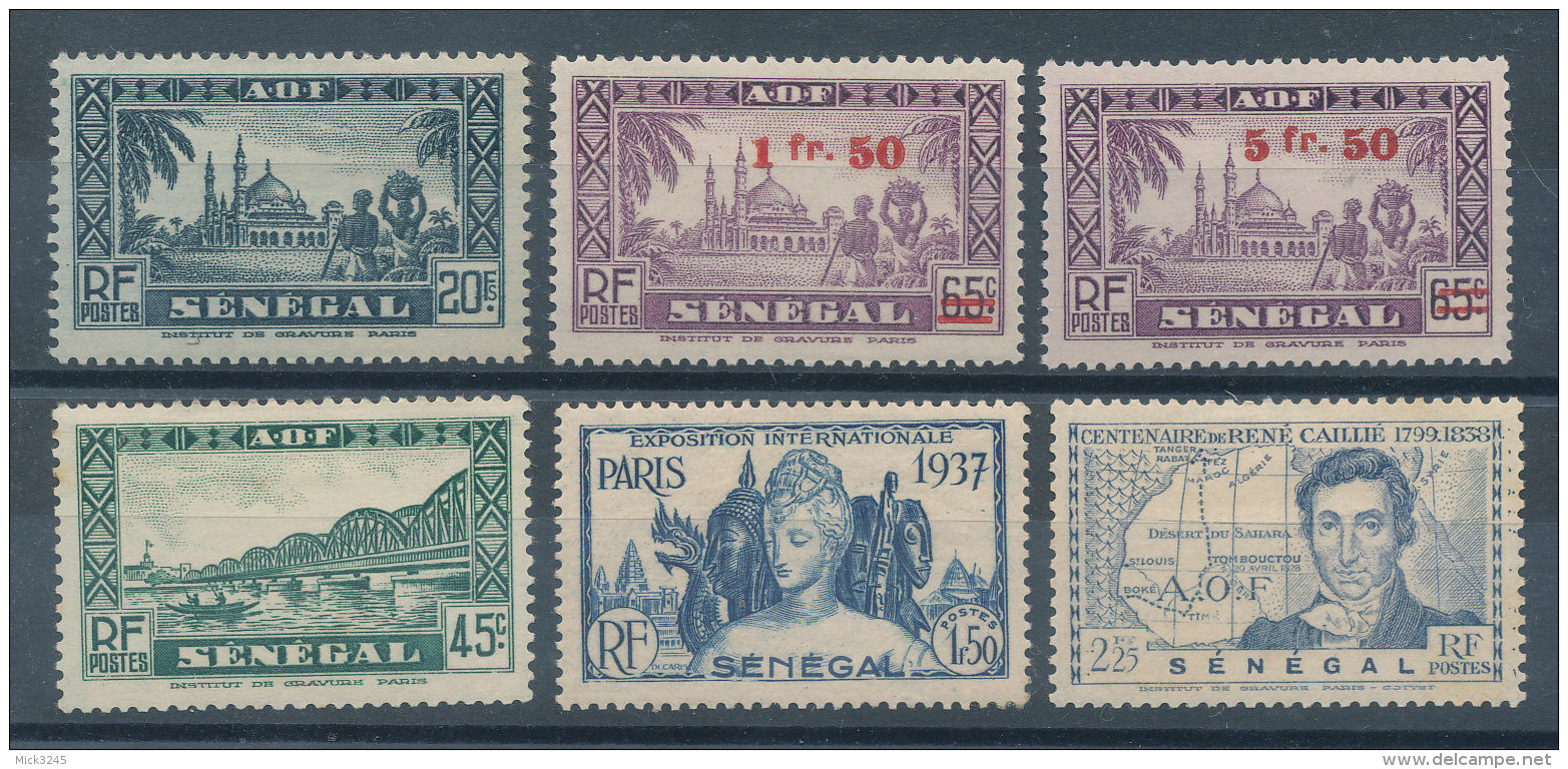 Sénégal Petit Lot De 6 Timbres* (voir Description) - Unused Stamps