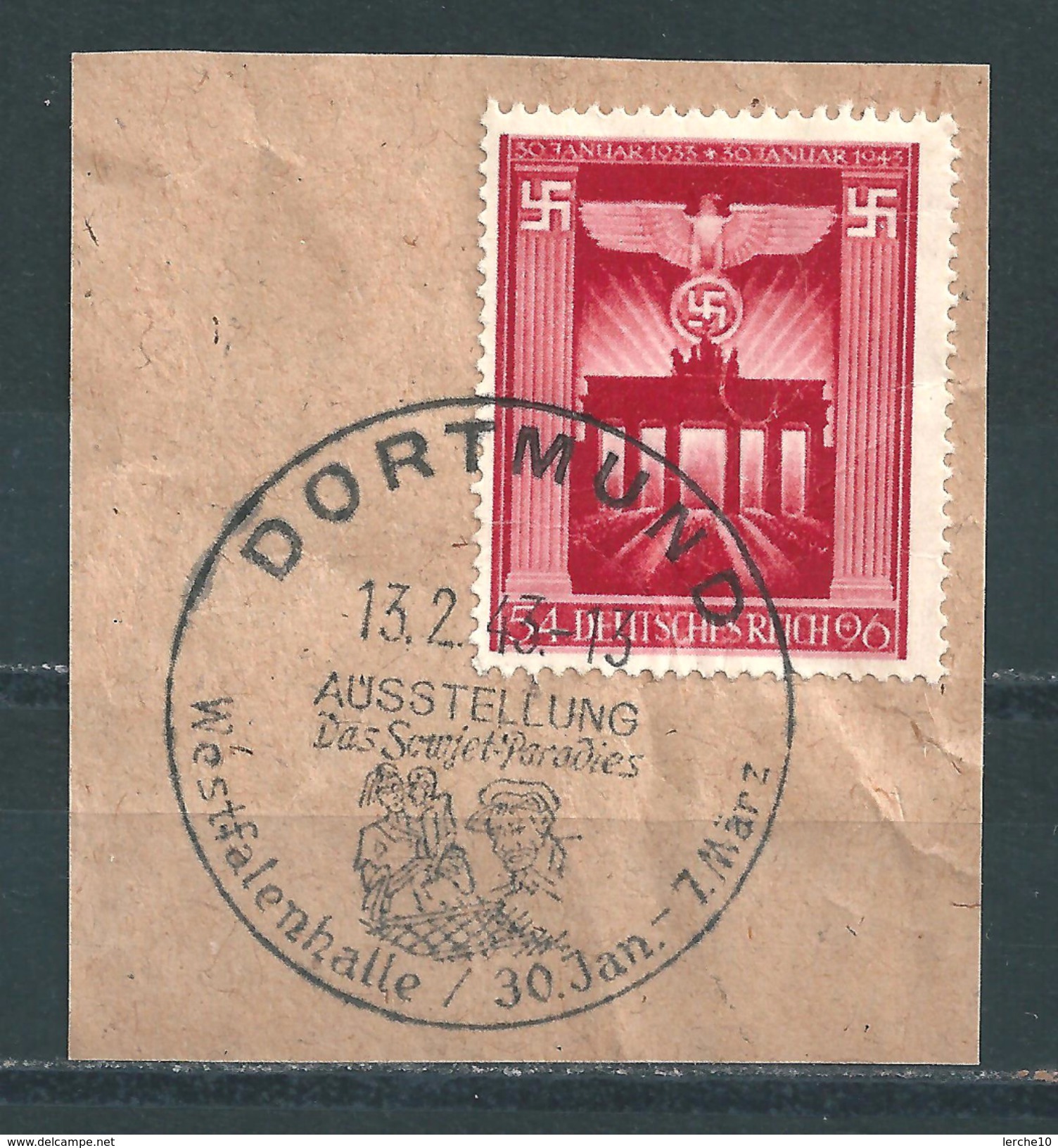 MiNr. 829 Auf Briefstück Mit Sonderstempel DORTMUND (05) - Gebraucht