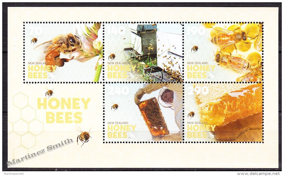 New Zealand - Nouvelle Zelande 2013, Yvert BF 289, Fauna, Insects, Bees - MNH - Nuevos