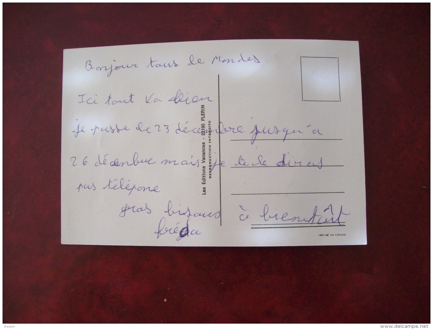 Carte Postale Brodée: Bretagne, Cancale ,signature Elsi - Brodées