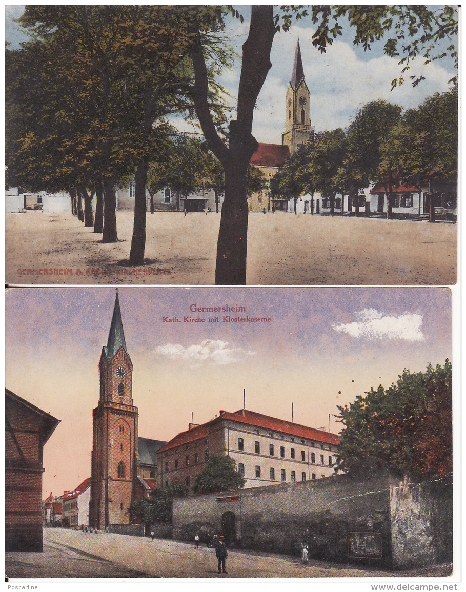 GERMERSHEIM, 2 Cartes, 2 Scans - Germersheim