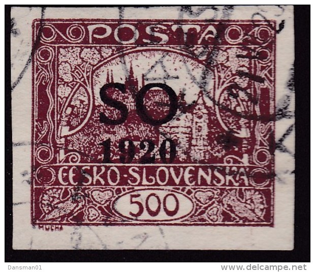 Eastern Silesia S.O. 1920 Sc 20a Used - Sonstige & Ohne Zuordnung