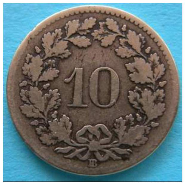 Svizzera  10 Rappen 1850  BB - Autres & Non Classés