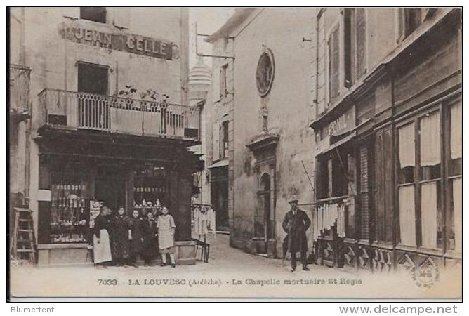 CPA Ardèche Non Circulé La Louvesc Commerces - La Louvesc
