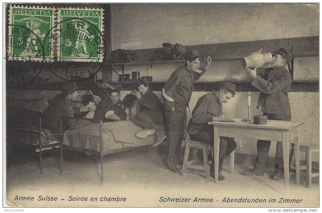 MILITARIA - Armée Suisse - Soirée En Chambre - Schweizer Armee - Abendstunden Im Zimmer - Cham