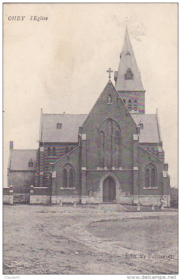 Ohey  L'eglise  Circulé  En 1908 - Andenne