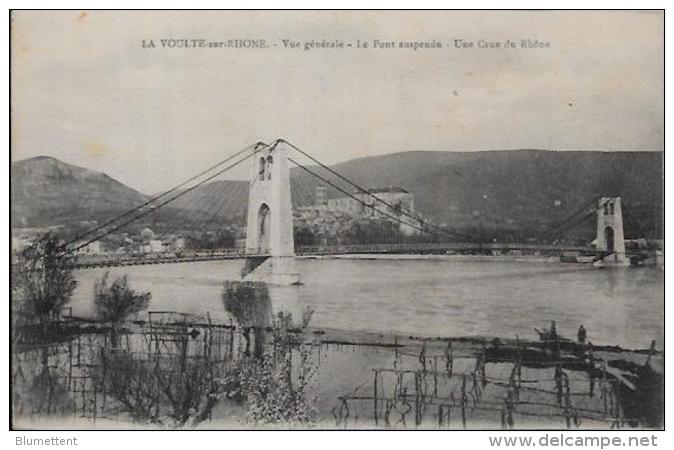 CPA Ardèche écrite La Voulte Inondation - La Voulte-sur-Rhône