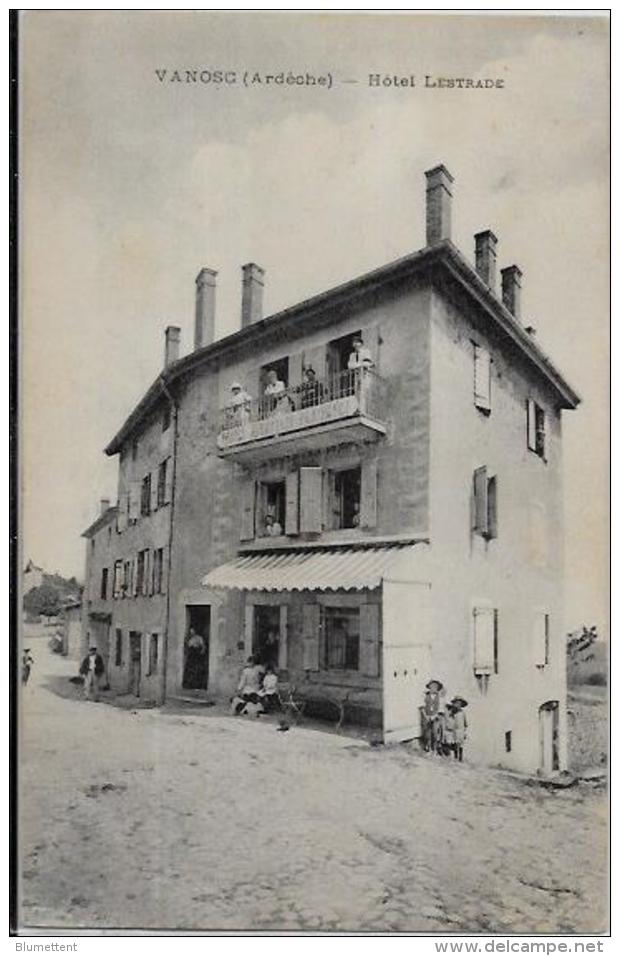 CPA Ardèche écrite VANOSC Hôtel LESTRADE - La Voulte-sur-Rhône