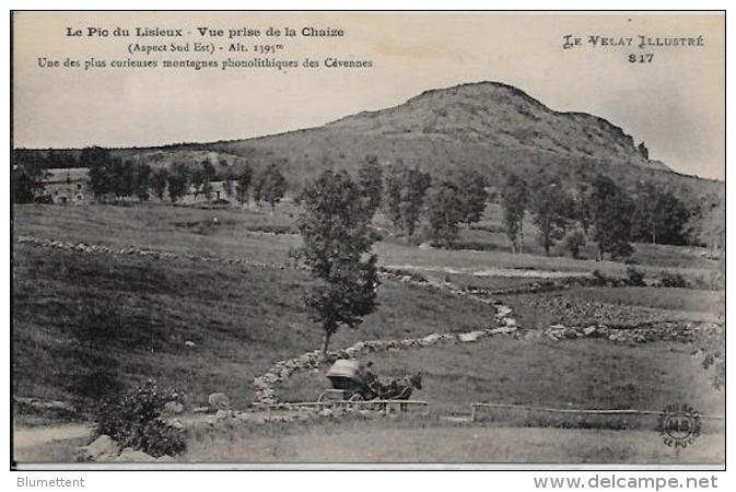 CPA Ardèche écrite Attelage Pic Du Lisieux La CHAIZE - La Voulte-sur-Rhône