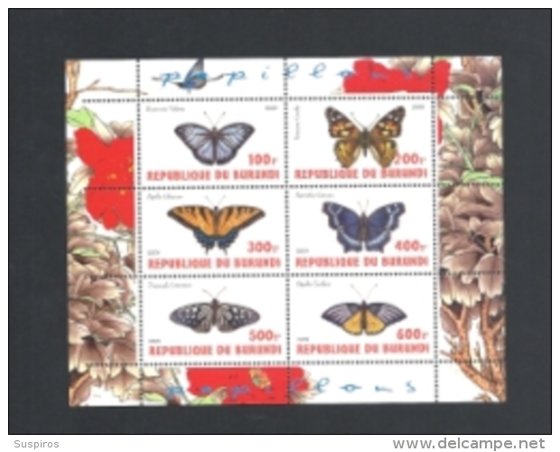 BURUNDI 2009 BUTTERFLIES MNH** - Ungebraucht