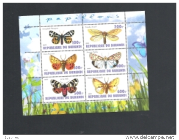 BURUNDI 2009 BUTTERFLIES MNH** - Unused Stamps