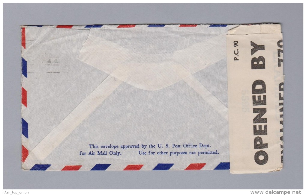 CUBA 1942-06-12 Havana Zensur Luftpost Brief Nach Basel - Lettres & Documents