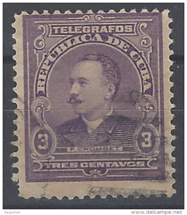 Cuba Telegrafos 91 (o) Usado. 1910 - Télégraphes