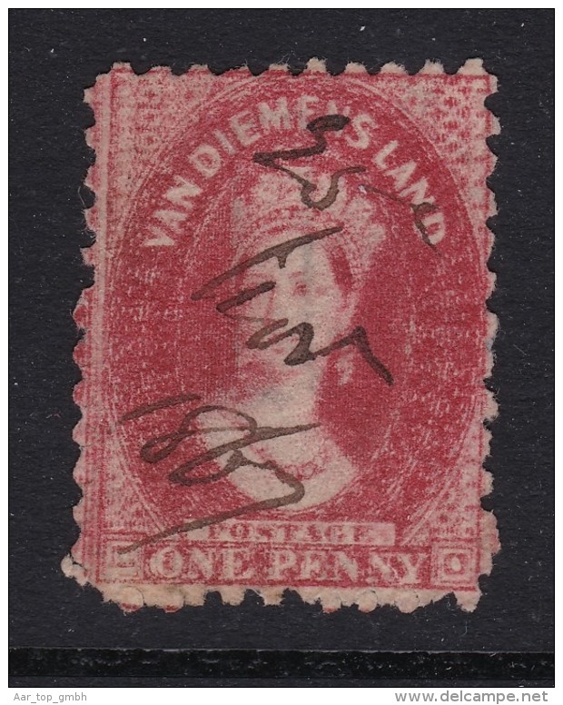 Australien Tasmanien Mi#15 Zähn 10 Hand Entwertet 1867-11-25 - Oblitérés