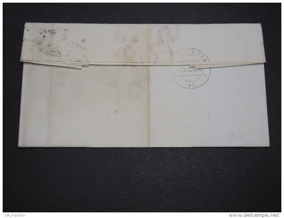 GRANDE BRETAGNE - Lettre De Dundee Pour Valencia En 1884 - A Voir - L 2146 - Cartas & Documentos