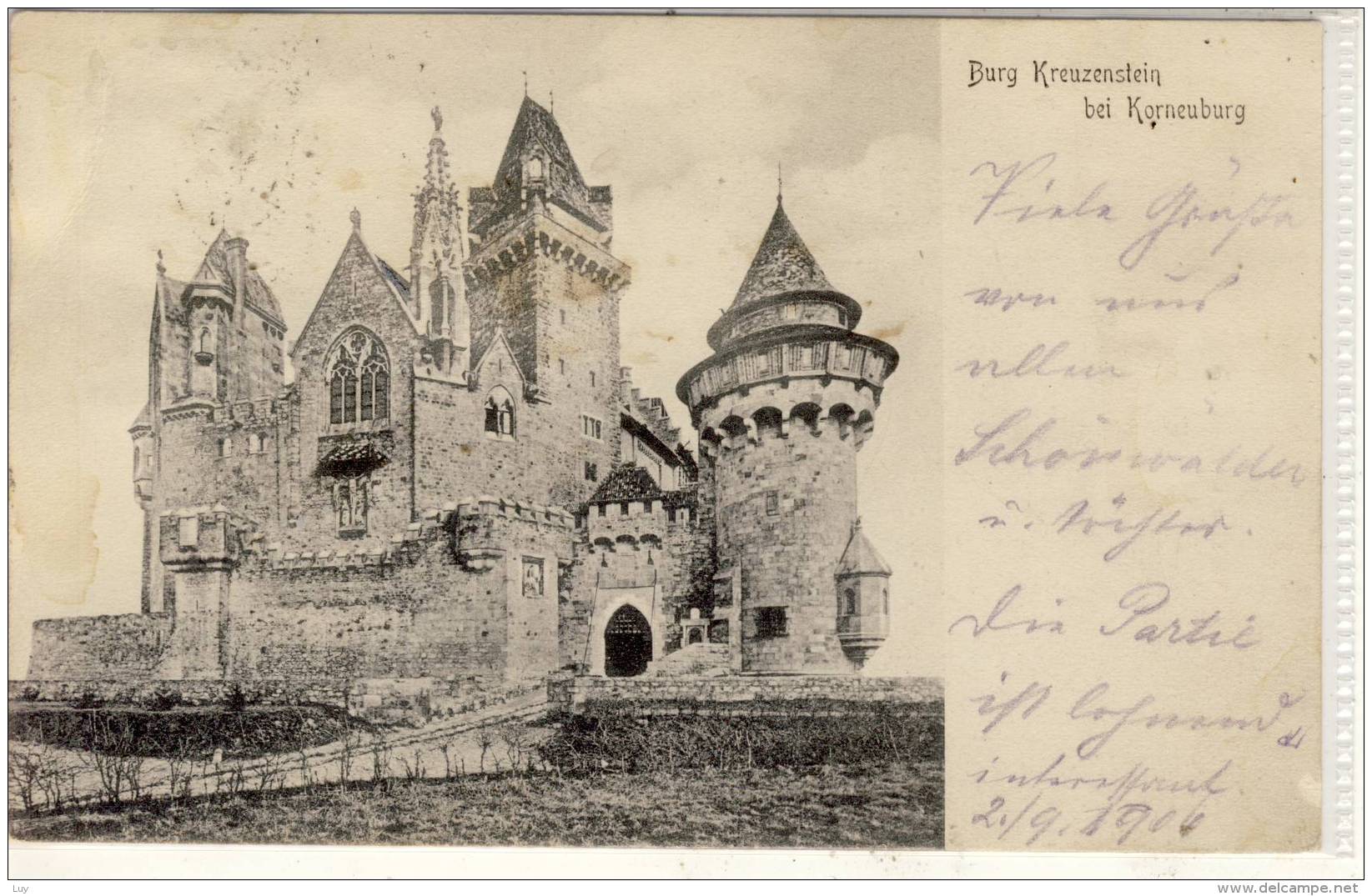 Burg Kreuzenstein Bei KORNEUBURG Um 1900 Gel 1906 - Korneuburg