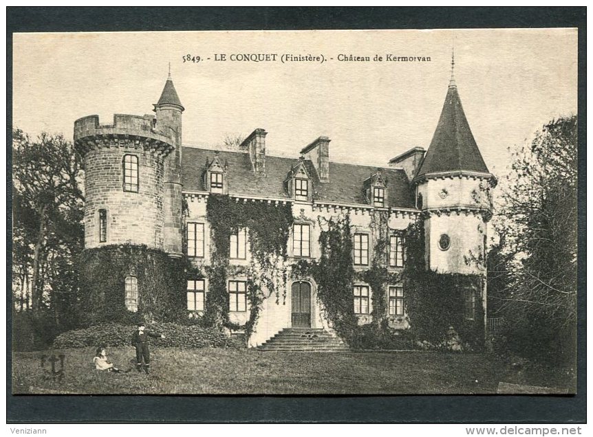 CPA - LE CONQUET - Château De Kermorvan, Animé - Le Conquet