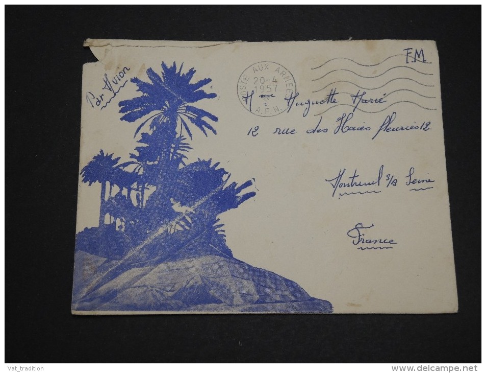 FRANCE - Enveloppe Illustrée En Franchise En 1957 Pour Montreuil Sur Seine - A Voir - L 2150 - Algerienkrieg