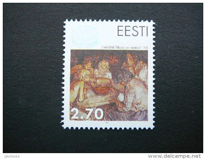 Reproduction Of Picture "Labourer's Family At Table" Efraim Allsalu.  Estonia Estonie Eesti 1995 ** MNH # Mi. 247 - Estonia