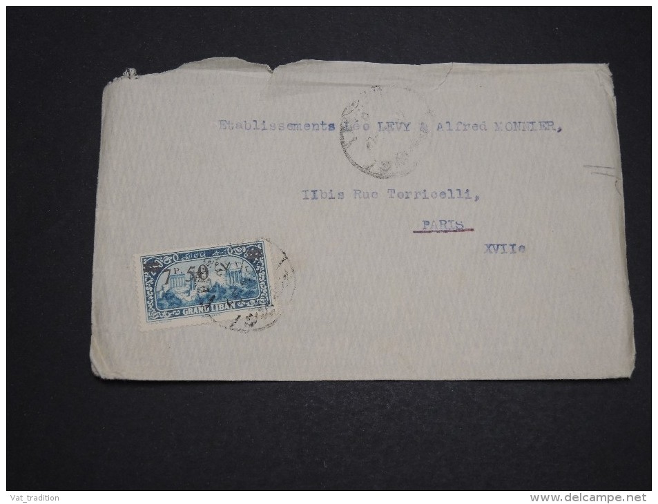 FRANCE / GRAND LIBAN - Enveloppe Pour Paris - A Voir - L 2151 - Briefe U. Dokumente