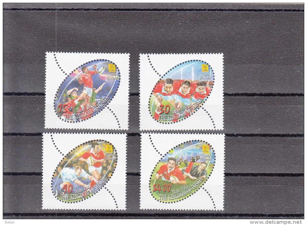 TONGA 2002 RUGBY SEVENS AT THE COMMONWEALTH GAMES MANCHESTER   4 STAMPS   MNH - Tonga (1970-...)