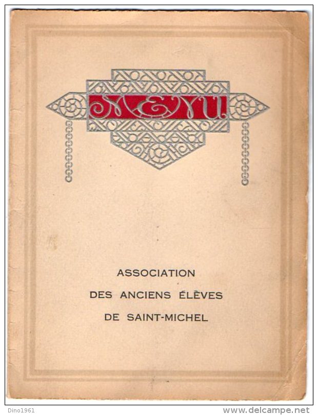 VP5490 - Menu - Association Des Anciens élèves De Saint Michel - Chez GRABER & Cie Gare De Lyon à PARIS - Menus