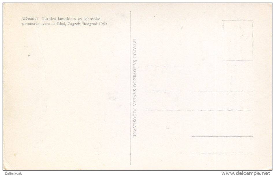 Chess - Tournament For World Championships Yugoslavia Bled Zagreb Beograd 1959 - Schach