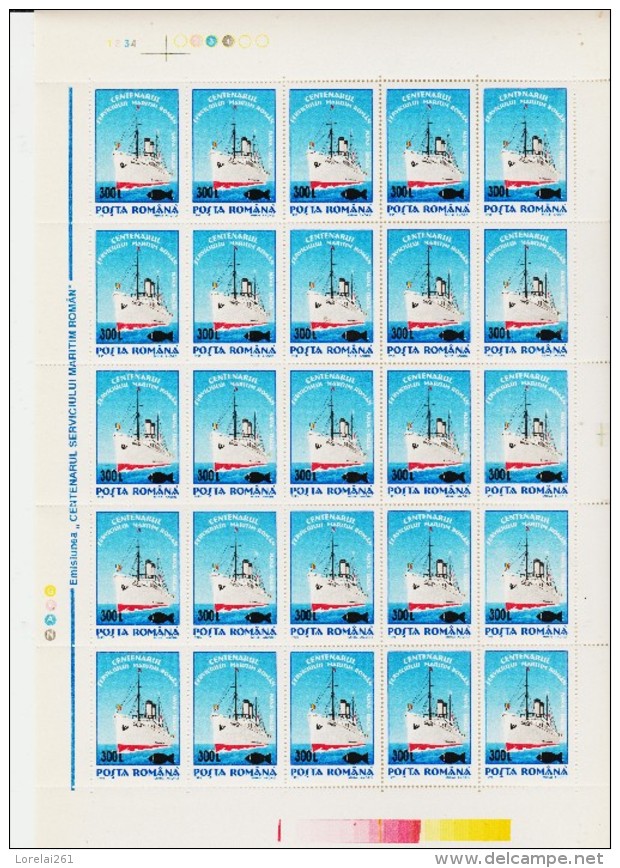 2000 - SERVICIU MARITIM ROMAN - Full Sheets & Multiples