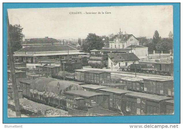 CPA - Chemin De Fer Trains De Marchandises En Gare De CHAGNY 71 - Chagny