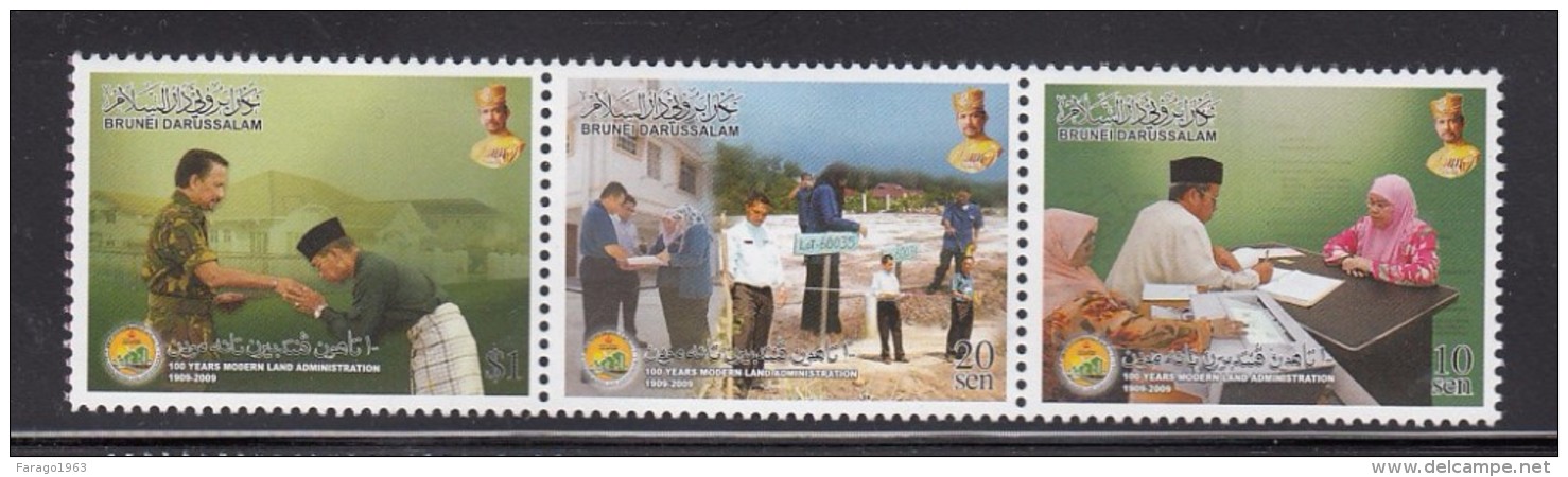 2010 Brunei Land Administration  Complete Set Of 3 MNH - Brunei (1984-...)