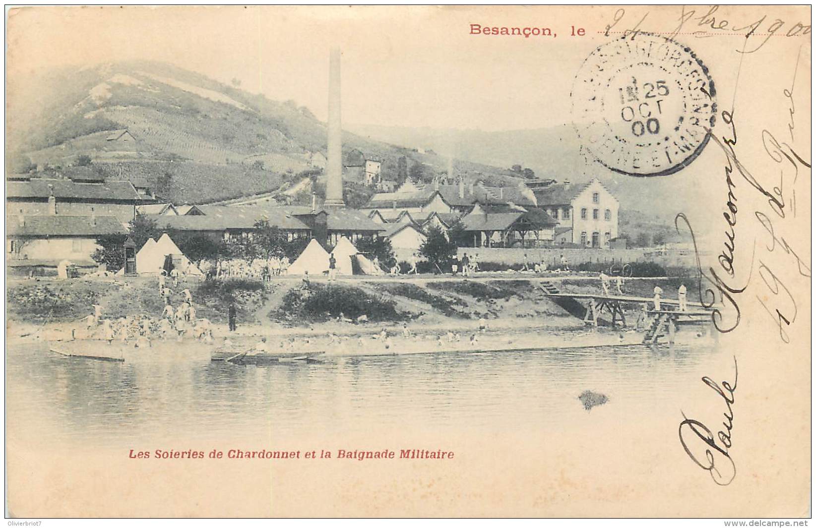 France - 25 - Besançon - Les Soieries De Chardonnet Et La Baignade Militaire - Besancon