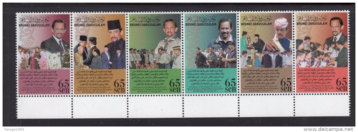 2011 Brunei Sultan Birthday Complete Set Of 6 MNH - Brunei (1984-...)