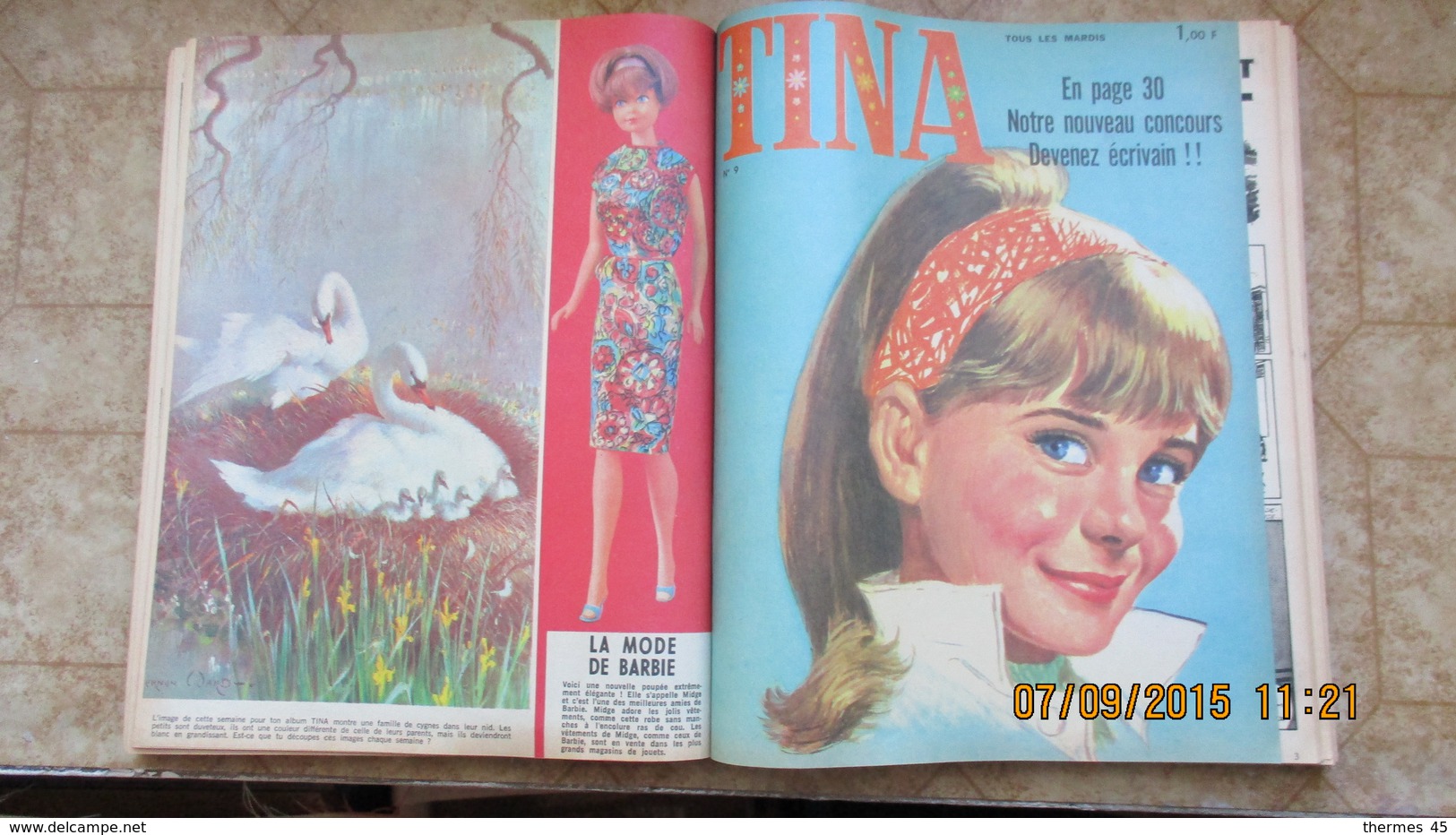 TINA / POUR TOUTES LES FILLES JUSQU'A LA SAINTE CATHERINE / 1ère RELIURE / 1967 /dont " LA MODE BARBIE " - Autre Magazines