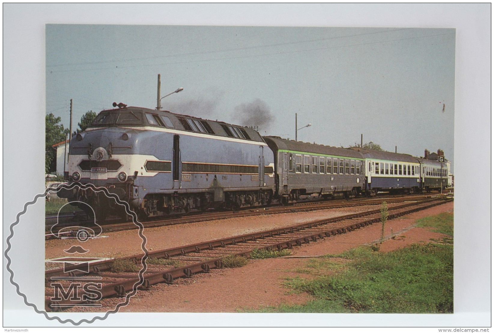 Train Topic Postcard - Railway Of Saintes - Royan To Saujon . Locomotive CC 65001 - Trenes