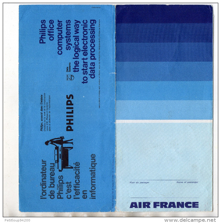 POCHETTE *TICKETS *DOCUMENTS VOYAGE  Aviation Commerciale   AIR FRANCE - Tickets