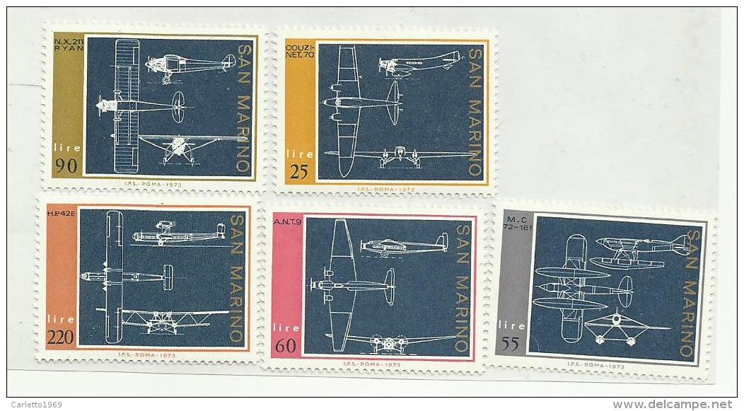 5 Francobolli San Marino Nuovi - Unused Stamps