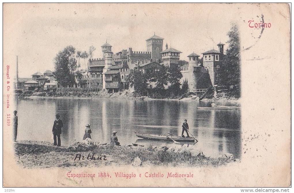 Italy Torino Esposizione1884, Villaggioe Castello Medioevale  Stengel & Co. Dresden - Exhibitions