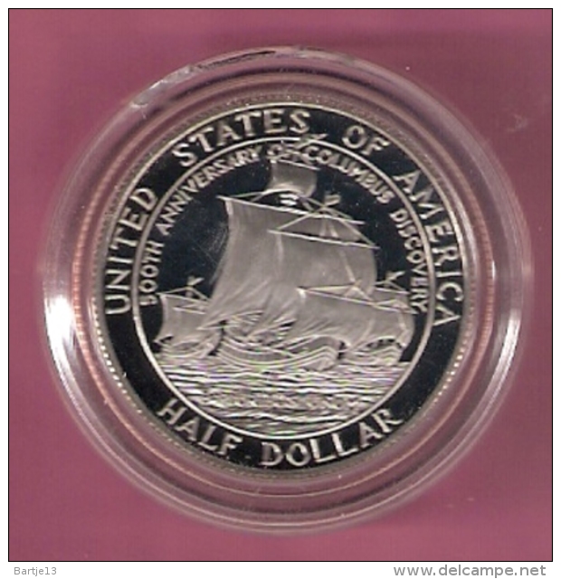 USA $ 0,50 1992S PROOF COLUMBUS 500TH ANN. - 1964-…: Kennedy