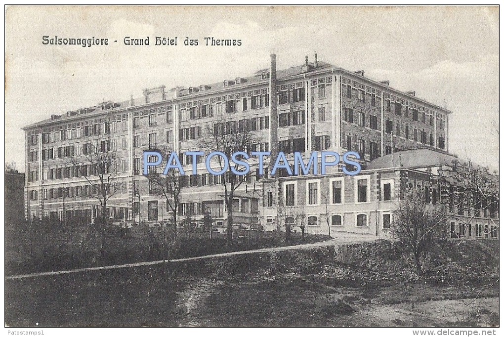 57193 ITALY SALSOMAGGIORE PARMA GREAT HOTEL OF THERMES POSTAL POSTCARD - Altri & Non Classificati