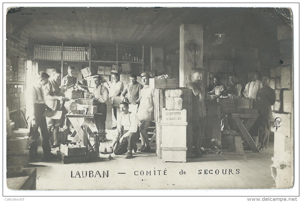 LAUBAN (Pologne, Silésie) Camp De Prisonniers Guerre 14-18 - Le Comité De Secours - Animée - Guerra 1914-18