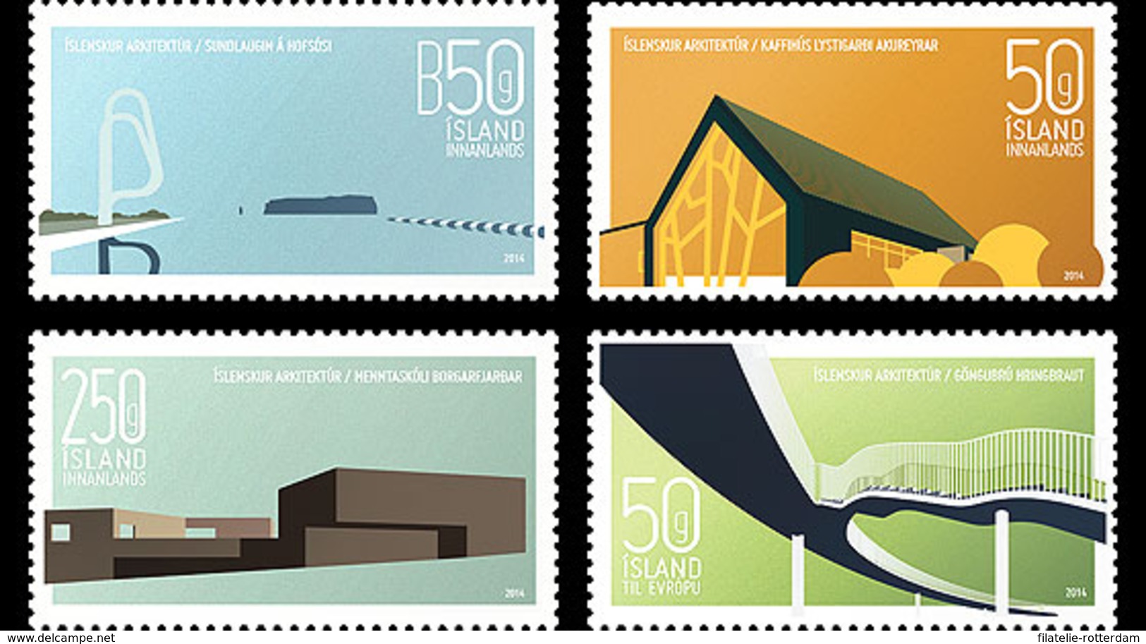 IJsland / Iceland - Postfris / MNH - Complete Set Architectuur 2014 - Nuevos