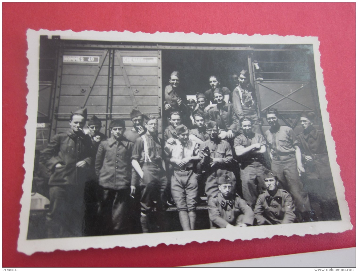 1940 PHOTO=&gt;CHANTIER DE JEUNESSE-CDJ-SOUS PETAIN-E.M.A.G.-G.S.3-CIE T-126é BRIGADE àVERSAILLES ANNEXE ARTOIS-ST SULPL - Guerre, Militaire