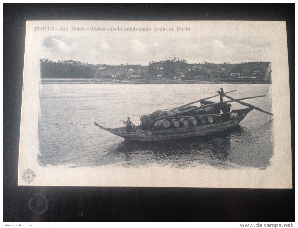 1887H) Portugal Costumes Portugueses Rio Douro Barco Rabelo Conduzindo Vinho Do Porto - Porto