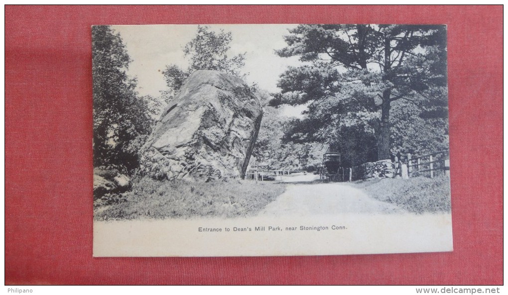 Connecticut> Entrance To Dean's Mill Park Near Stonington ===ref 2340 - Other & Unclassified